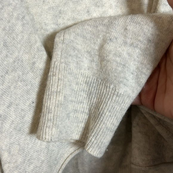 Vince women’s 100% cashmere gray tan open front cascade short cardigan m - Picture 5 of 5